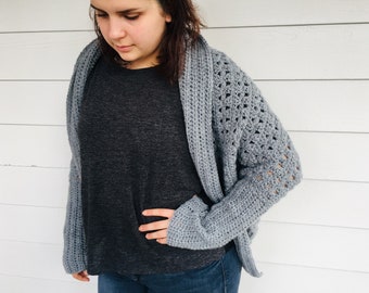 PDF Crochet Pattern - Cocoon Cardigan
