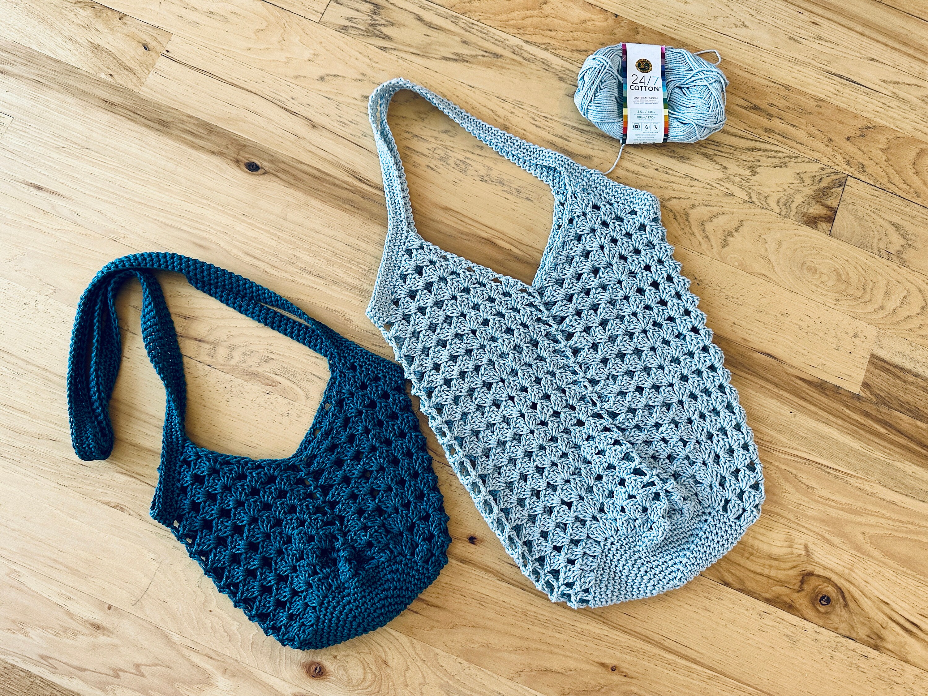PDF Crochet Pattern - Granny Square Chevron Tote Bag Set - Etsy