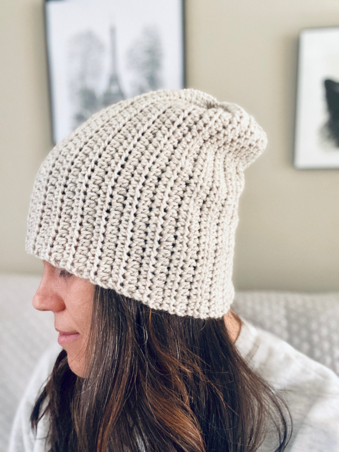 PDF Crochet Pattern - Basic Slouch Hat - Etsy