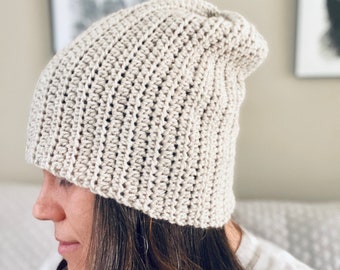PDF Crochet Pattern - Basic Slouch Hat