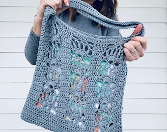 PDF Crochet Pattern - Lotus Blossom Bag