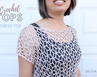PDF Crochet Pattern - Easy Crochet Lace Top