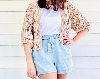 PDF Crochet Pattern - Cascade Cardigan