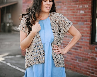 PDF Crochet Pattern - Picnic Vest