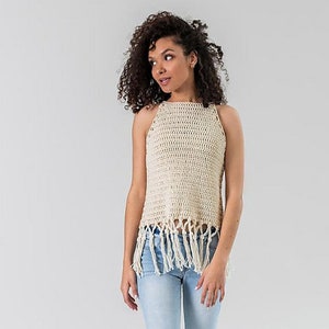 PDF Crochet Pattern - Sprightly Tank Top