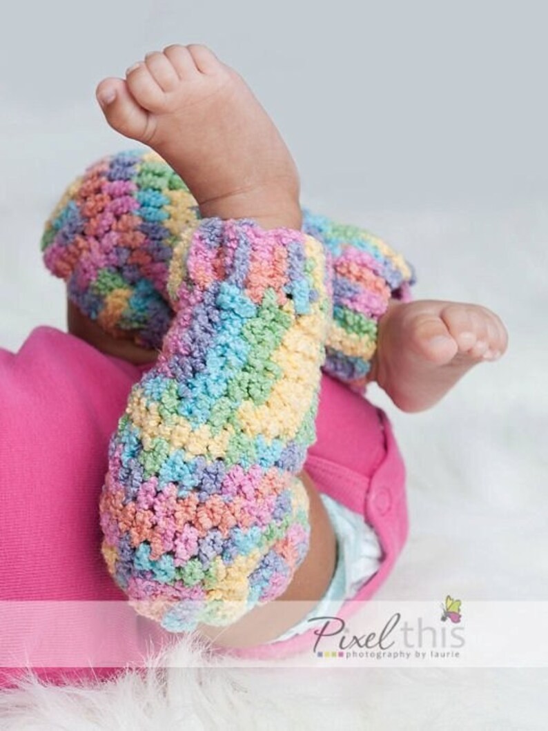 PDF Crochet Pattern Baby Girl Boy Leg Warmers newborn to 5 Etsy