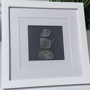 Sea Glass Snowman