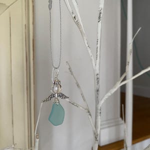 Sea Glass Angel Ornament