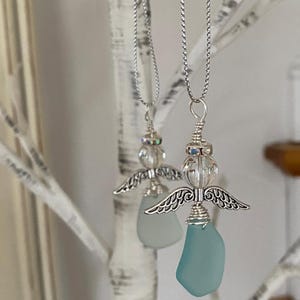 Sea Glass Angel Ornament