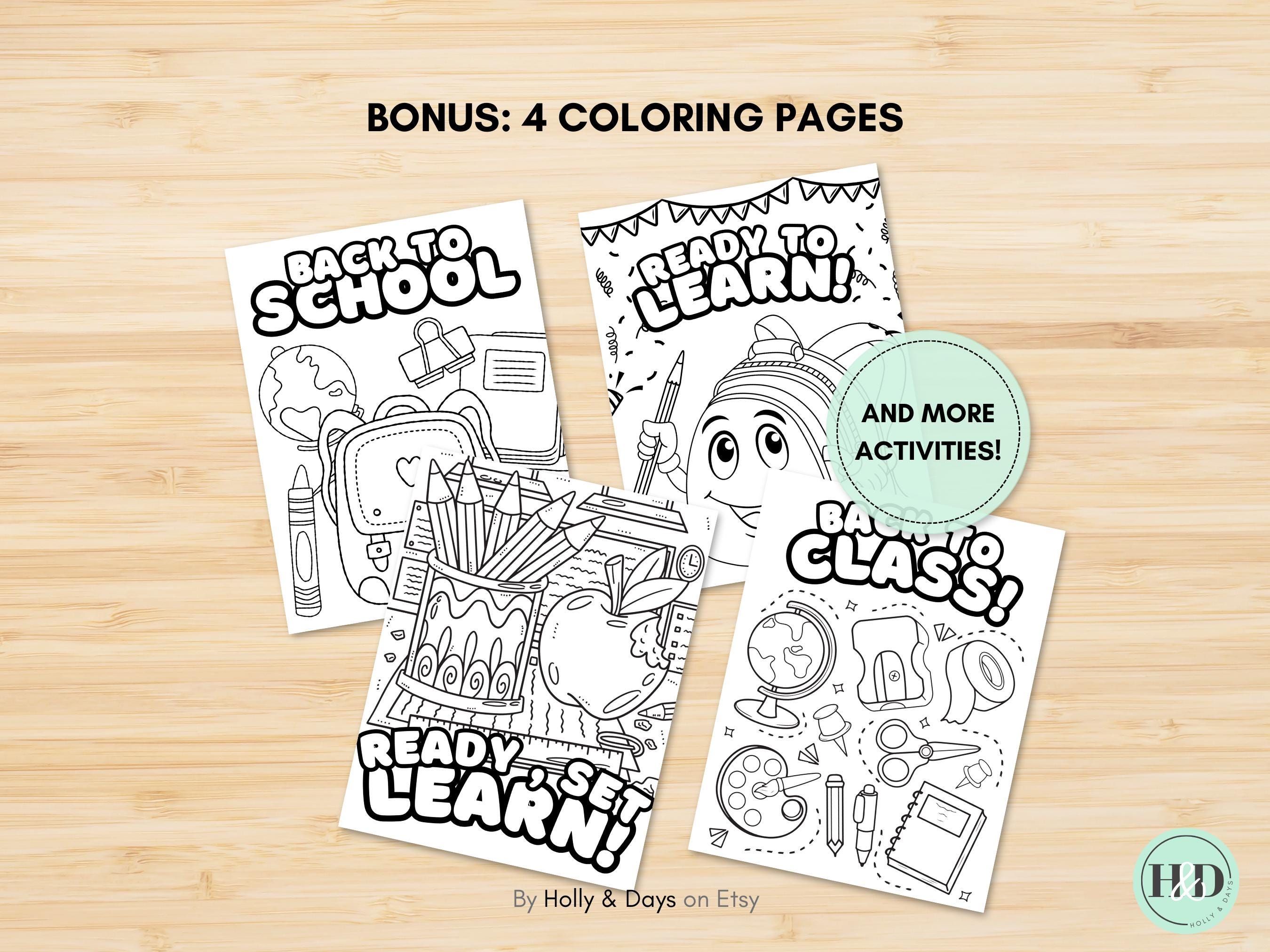 Back to School Activity Bundle for Kids First Day of School Printable ...