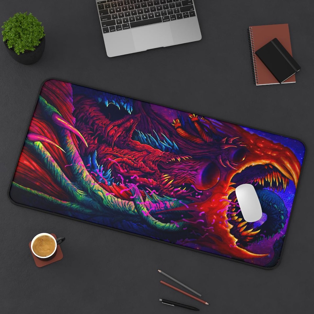 Hyper Beast CSGO Desk Mat: Stitched Edge Gaming Mousepad - Etsy