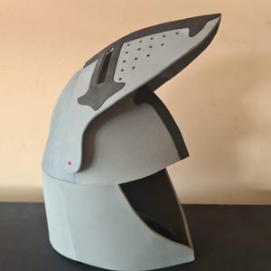Medieval helmet pattern. Crusader headpiece blueprint. EVA foam helmet template. Digital knight helmet pattern for cosplay & LARP. DIY.
