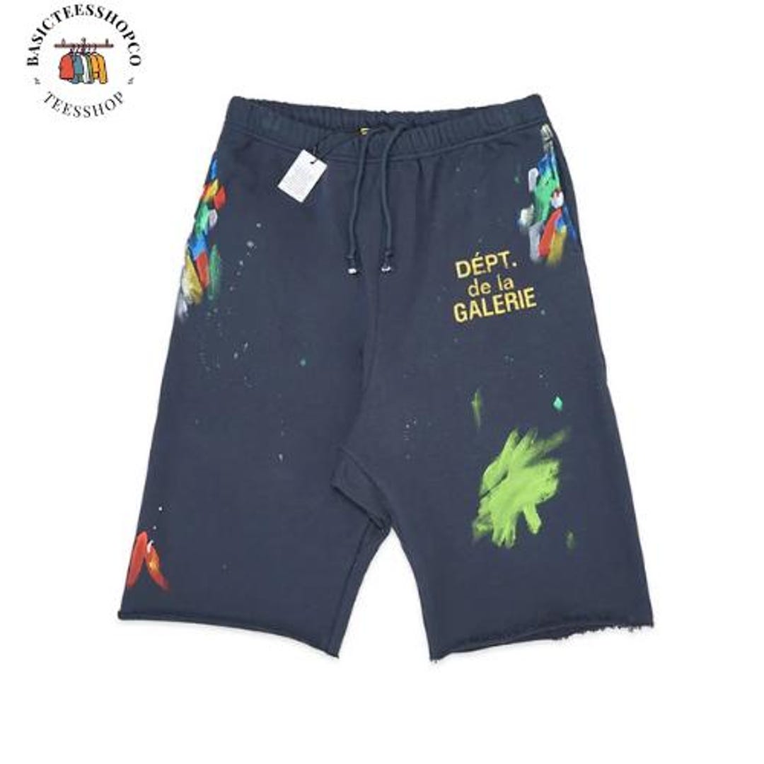 Urban Paint Splatter Shorts | Unisex Streetwear Sweat Shorts | Artistic ...