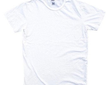 QMC Roughed Up Tee - 100% Cotton Jersey T-Shirt Blow Out White