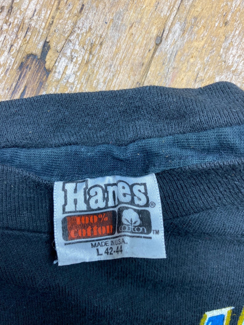 Vintage Triumph 1981 world tour tee shirt Hanes orange tag.