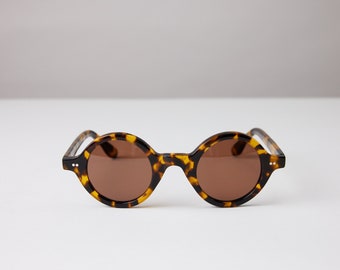 New York Eye_rish, Greystones. Light Tortoise Shell Frame with Brown Lenses