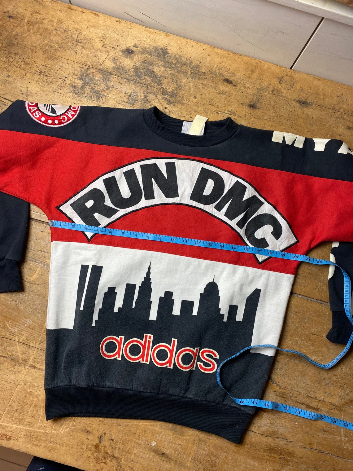 Run DMC Adidas sweatshirt size medium vintage 80a original Etsy