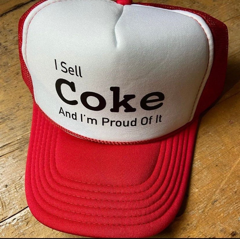 I Sell Coke and Im Proud of it retro trucker cap image 1
