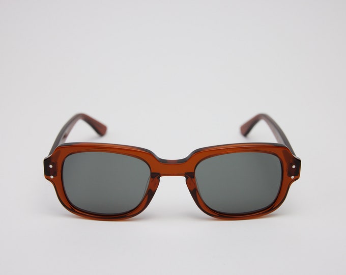Small - New York Eye_rish "The Downings" Frame. Brown Frame with G24 Lenses