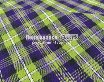 Tessuto Rennie Tartan - Tartan scozzese acrilico da 16 once - Lavabile in lavatrice - Iarde correnti - Larghezza 52 pollici - Tessuto filato in casa