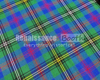 Clan Wood Tartan Stoff: 16 Oz Scottish Plaid, 132 cm breite Massenware