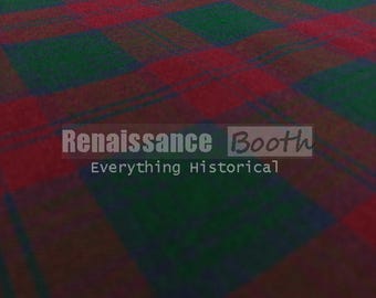 Lindsay Tartan Fabric : 16 Oz Scottish Plaid, 52" Wide By The Yard