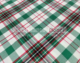 Tkanina w kratę Greene Family: szkocka krata 16 Oz, szerokość 52 cali, cięta na wymiar