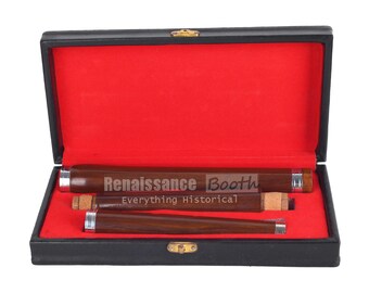 Flauta irlandesa en Re marrón, juego de 3 piezas de palisandro, flauta folclórica celta tradicional, instrumento musical de flauta irlandesa hecho a mano, tamaño 23.5