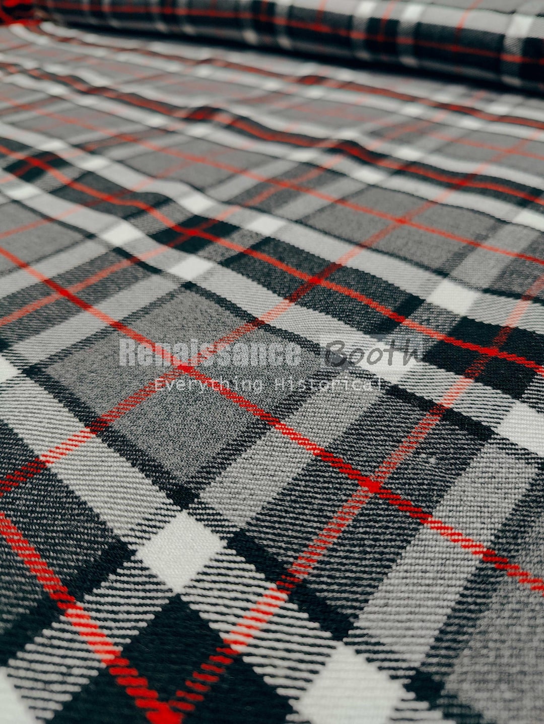 Thomson Gray Pattern Thomson Gray Tartan Fabric : 16 Oz Scottish Plaid, 52