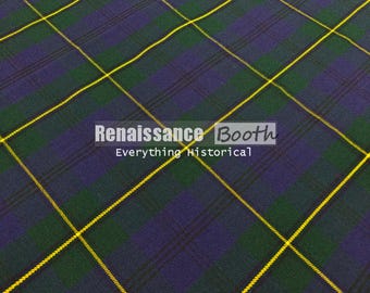 Tela escocesa moderna Johnston - Tartán escocés acrílico de 473 g - Lavable a máquina - Tamaño de la yarda - 132 cm de ancho - Tela casera