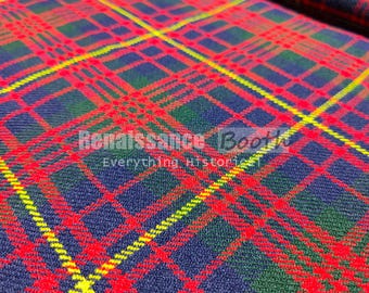 Cameron of Erracht Tartan Fabric: 16 Oz Acrylic, 52" Width