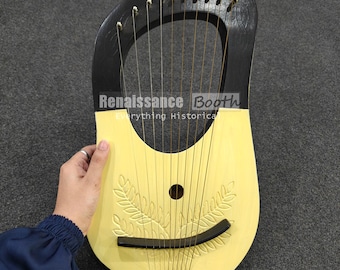 手作業で装飾されたライアーハープ - 16弦、桜のデザイン - Etsy 日本