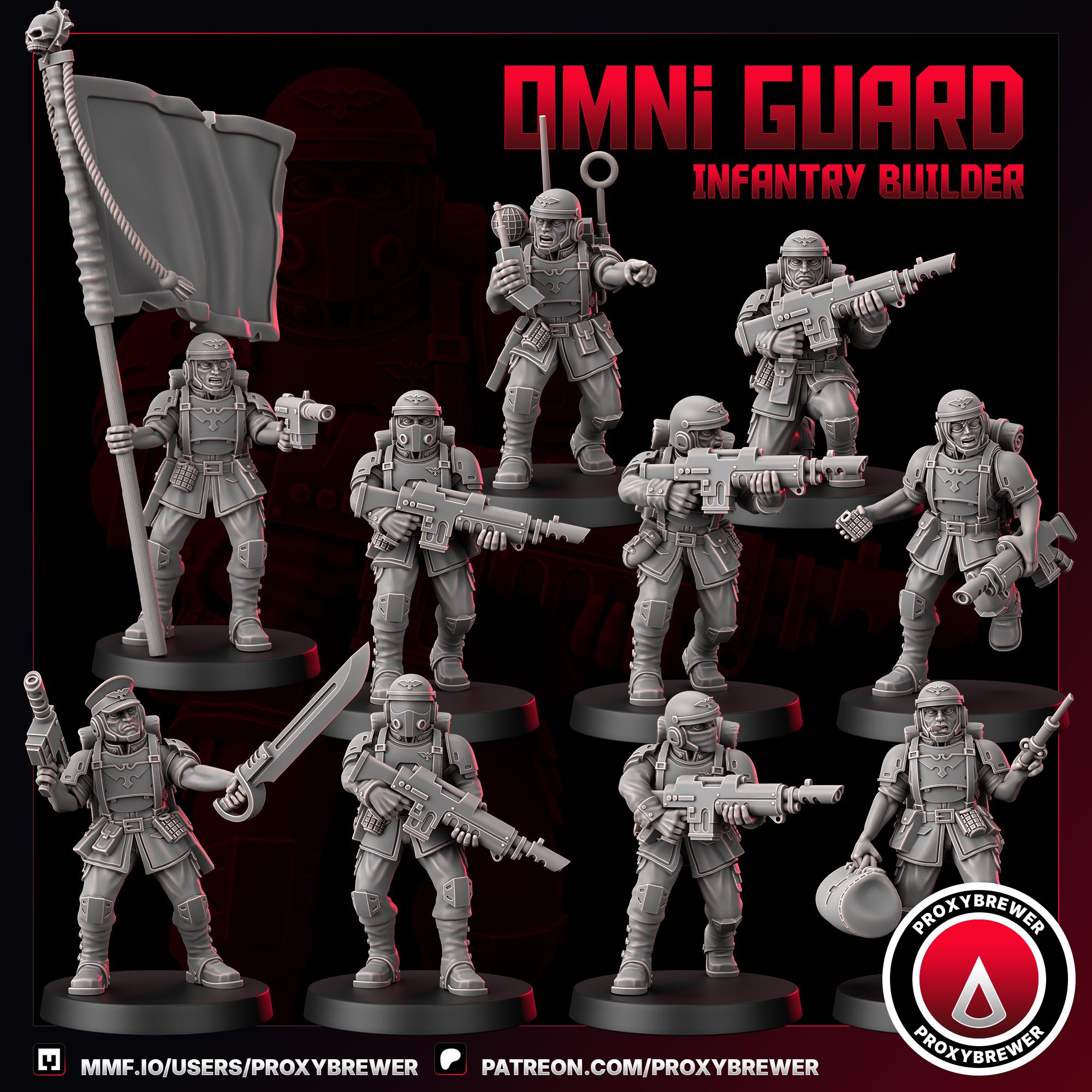 Omni Guard Infantry Kit by Proxy Brewer | Sci-fi Guardsmen