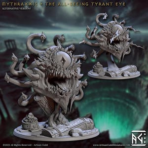 Beholder Miniatures | 16K HD Premium Resin Print | Eye Stalker DnD Monster | Tabletop RPG Boss Mini | Fantasy Miniature for DnD & Pathfinder