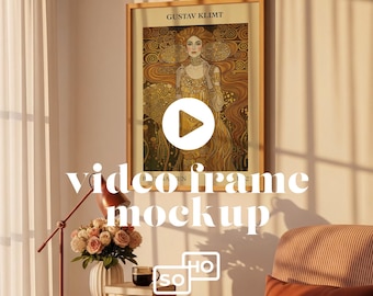 Interior Living Room Video Frame Mockup: Vertical - ISO | DIN Standard