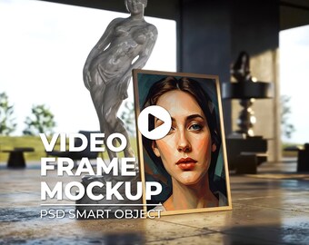 Vertical Video Frame Mockup: PSD Smart Object