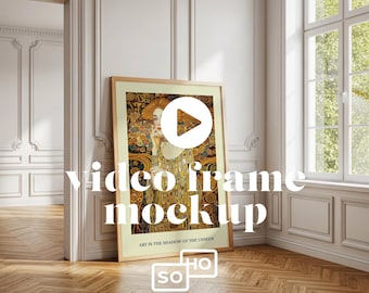 Minimalist Frame Mockup Video: Vertical ISO | DIN Ratio