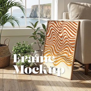 Etsy Frame Mockup: Realistic Art Display (2 PSD Files)