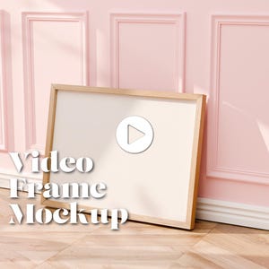 Video Frame Mockup | Etsy & Social Media Optimized | 2000x2000 PSD ISO | Instant Download