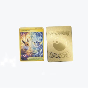 Crystal Cave Eevee | Gold Metal Promo | Orica | Collector | Rare | Trainer Card