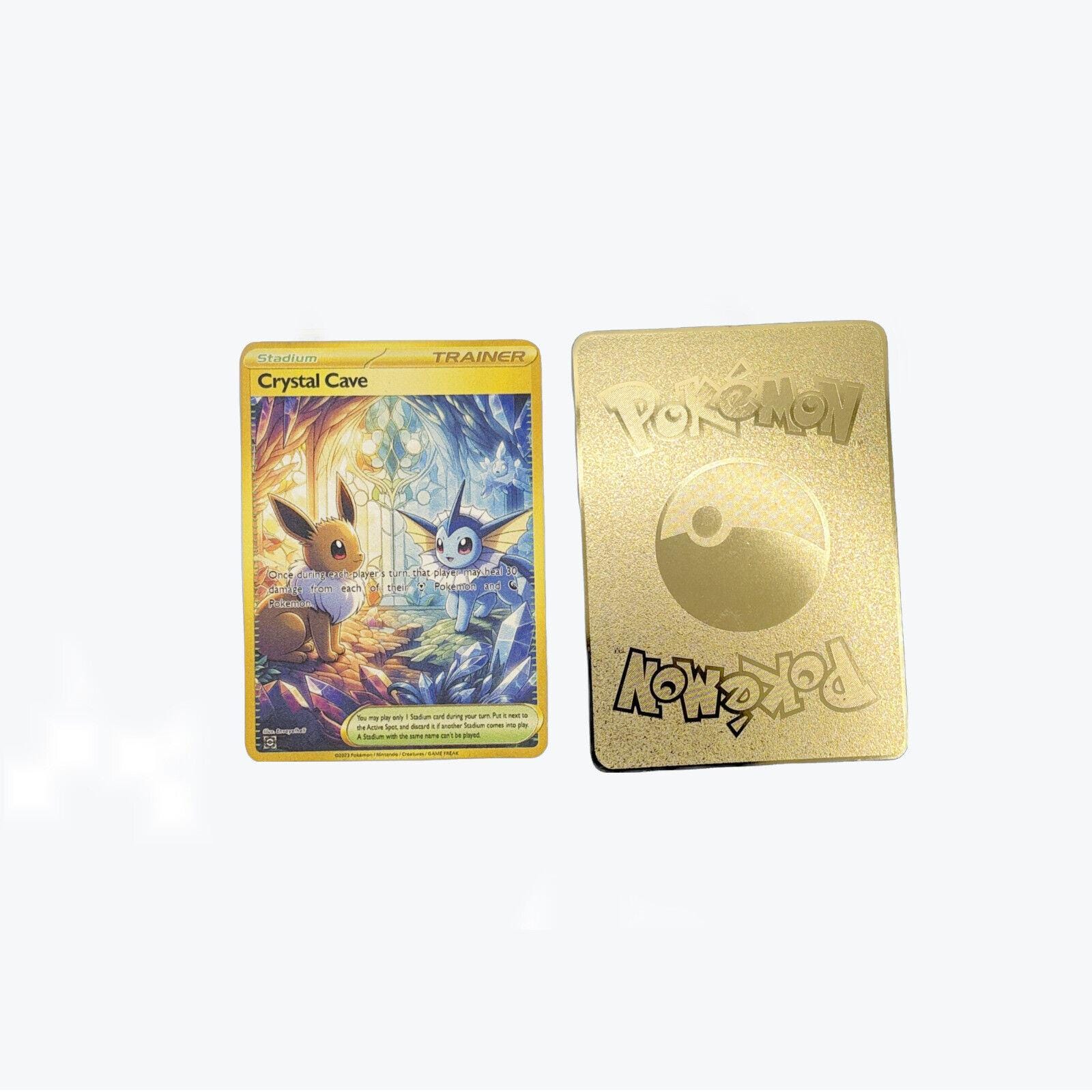 Crystal Cave Eevee | Gold Metal Promo | Orica | Collector | Rare