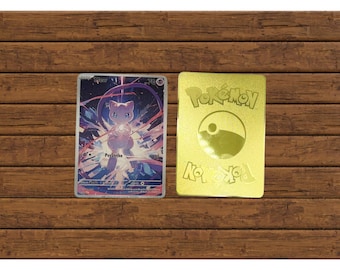 Mew V Gold Metal Pokemon Card - Etsy 日本