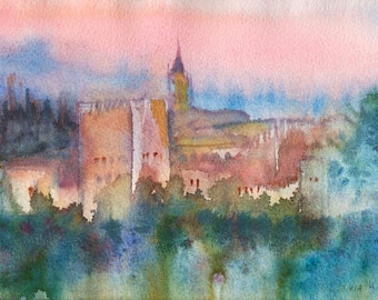 Alhambra de Granada Signed Fine Art Print