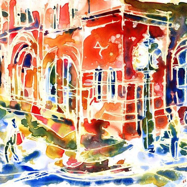 Charlottetown City Hall Watercolor - Signed Fine Art Giclee Print