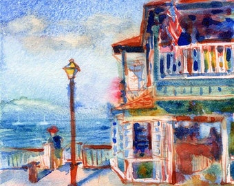 Lahaina, Hawaii, Cheeseburger in Paradise  - Signed Fine Art Giclee Print