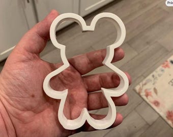 Mickey Mouse Gingerbread Cookie and Fondant Cutter - Digital Download STL File