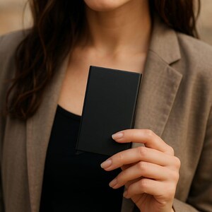 Porta carte pop-up sottile / Portafoglio intelligente con blocco RFID per carte di credito, di debito e da visita