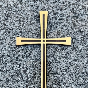 Brass cross | Grave crosses | Grave decoration | Decor for monument | Headstone decor | Grave memorial decor | Memorial gift