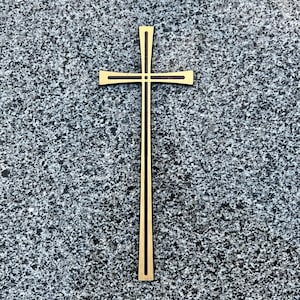 Brass cross | Grave crosses | Grave decoration | Decor for monument | Headstone decor | Grave memorial decor | Memorial gift