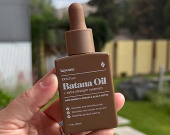 Batana Oil with Rosemary: 100% Organic Hair Growth Serum